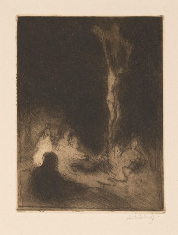 Před snímáním z kříže (studie) (I. stav)