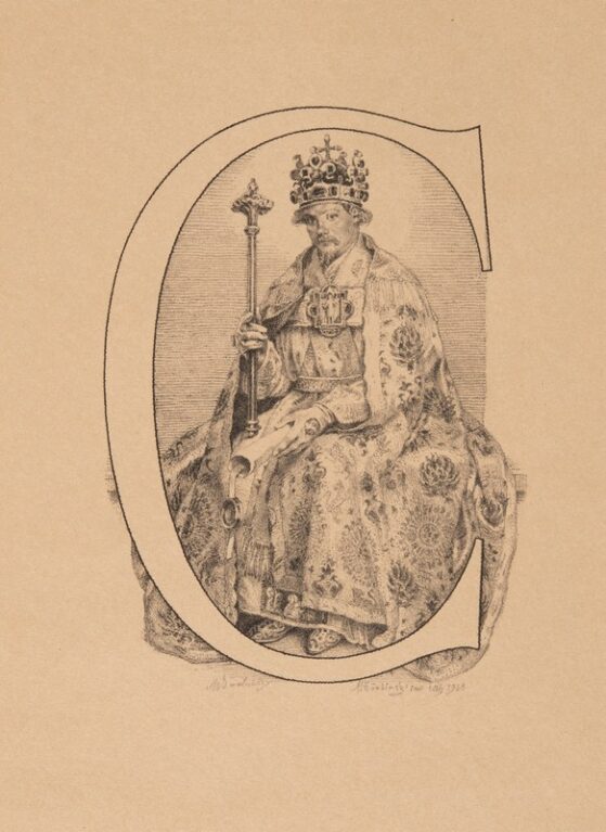 Diplom k 600. jubileu založení Karlovy univerzity (I. stav)